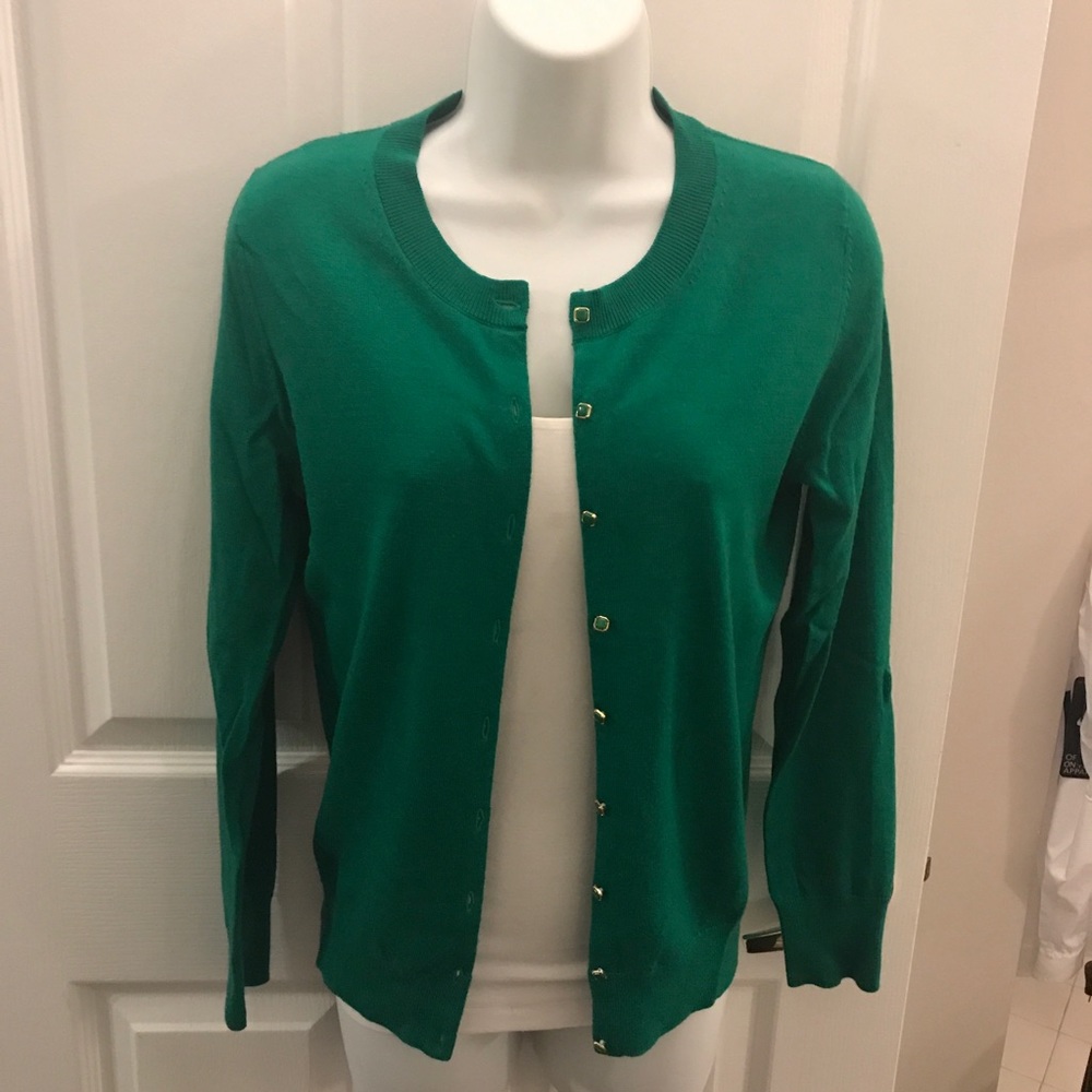 Banana Republic Factory green cardigan, small